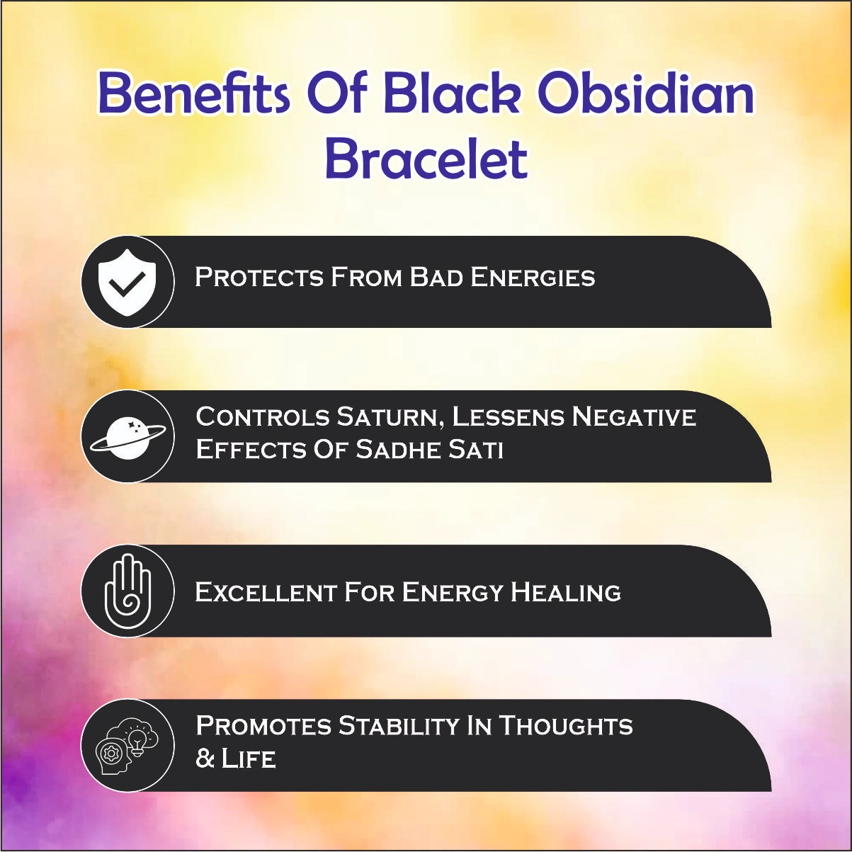 Black Obsidian Bracelet