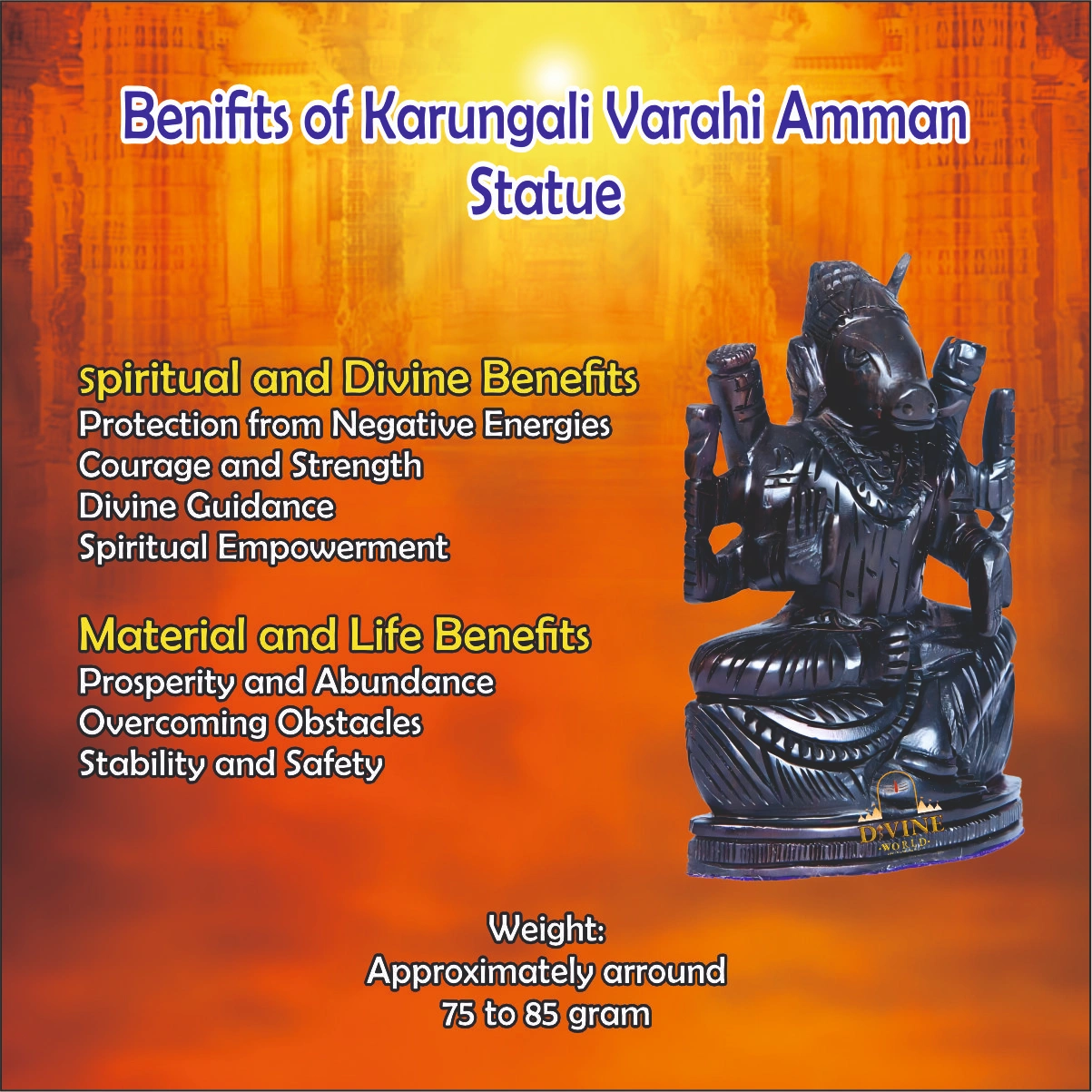 Karungali Varahi Amman Statue