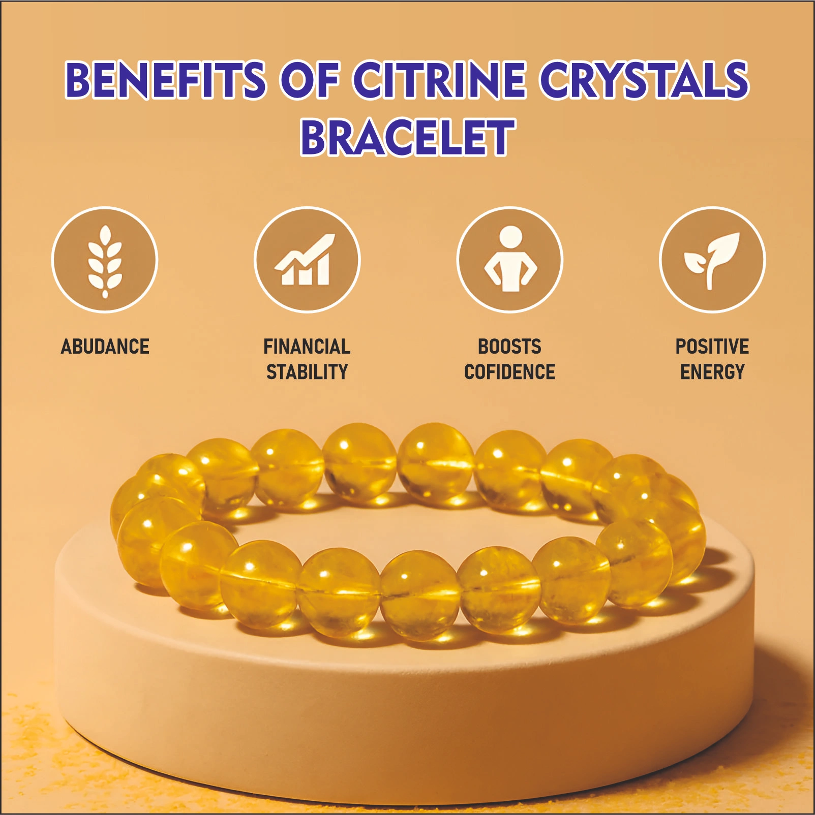 Citrine Crystals Bracelet