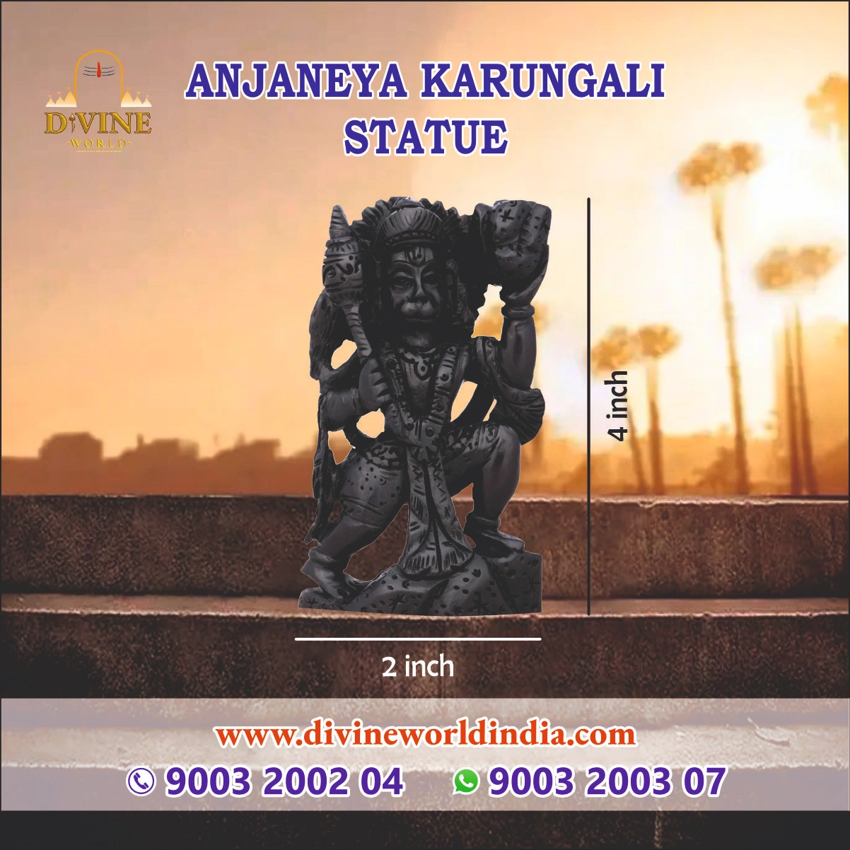 Anjaneya Karungali Statue