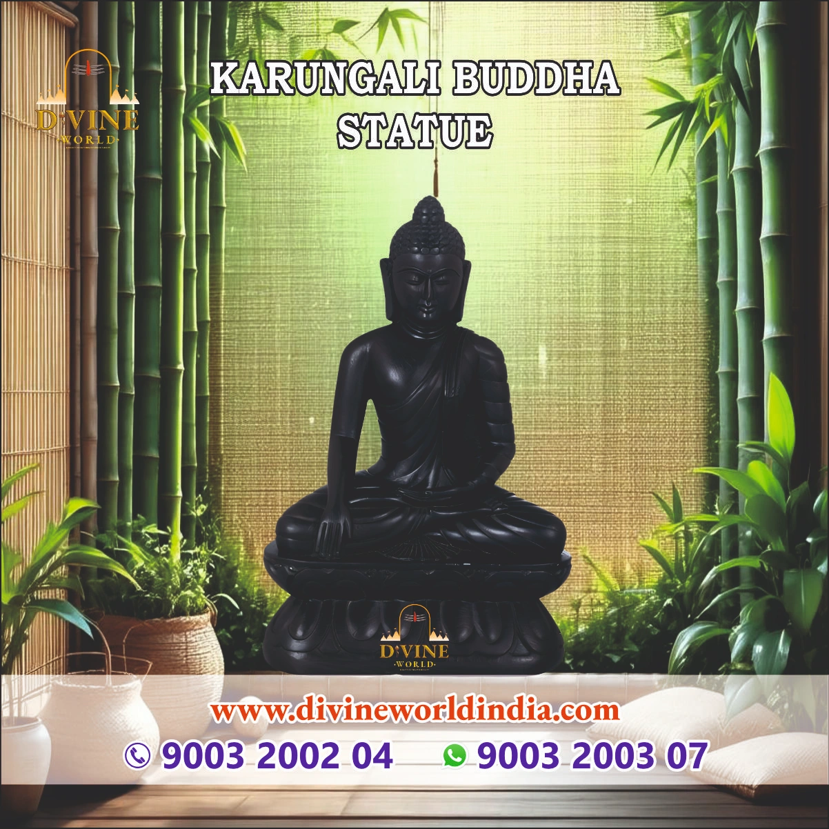 Karungali Buddha Statue