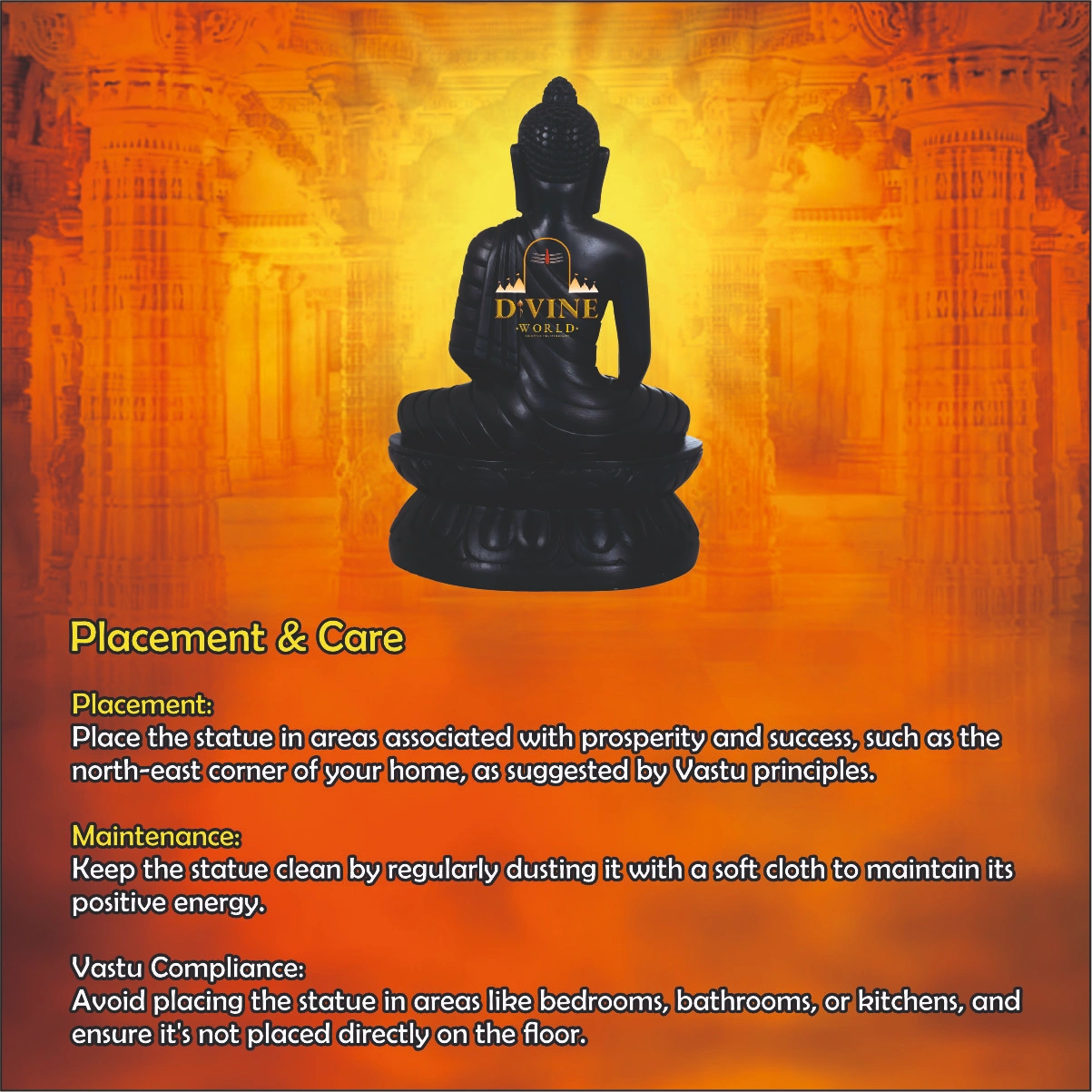 Karungali Buddha Statue