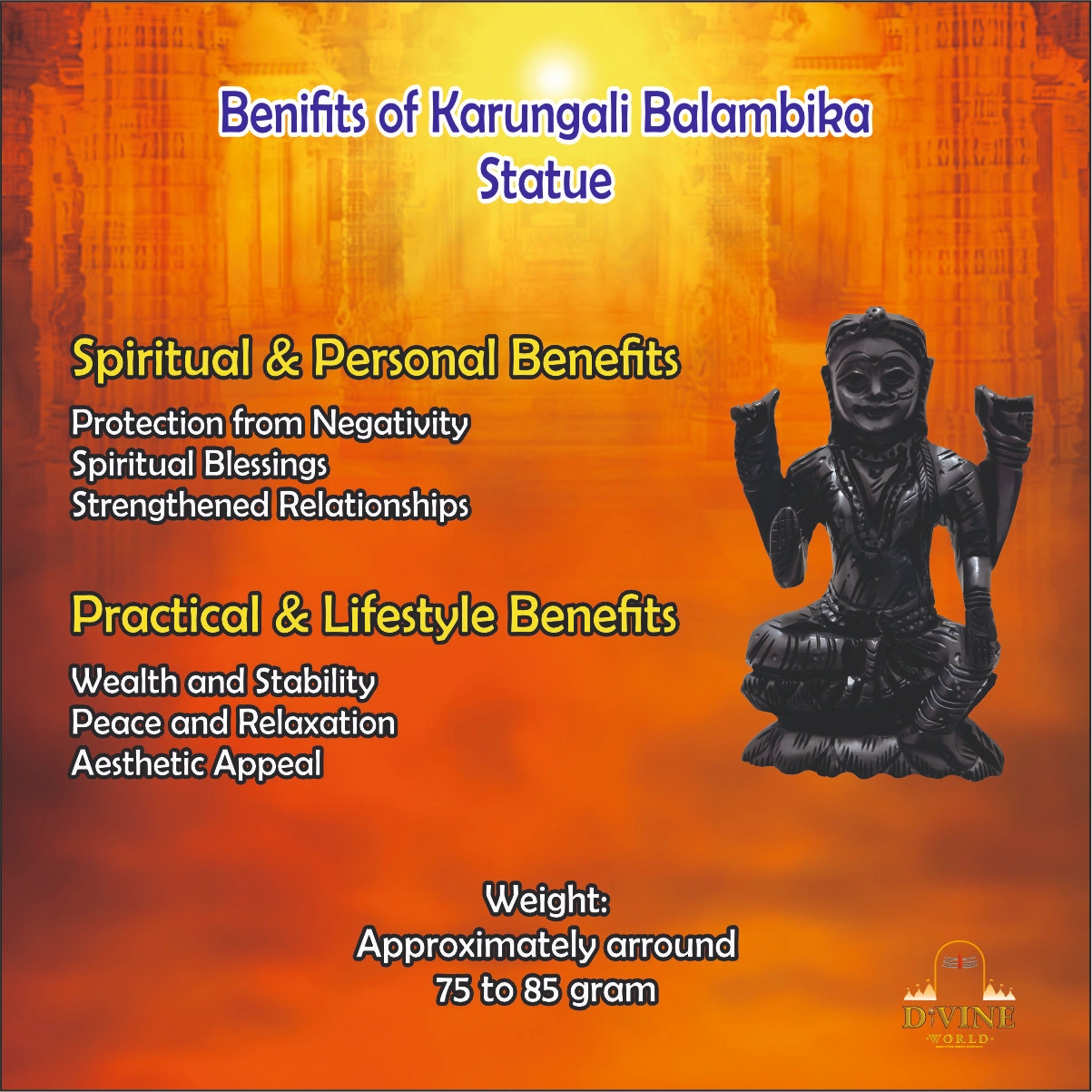 Karungali Balambika Statue