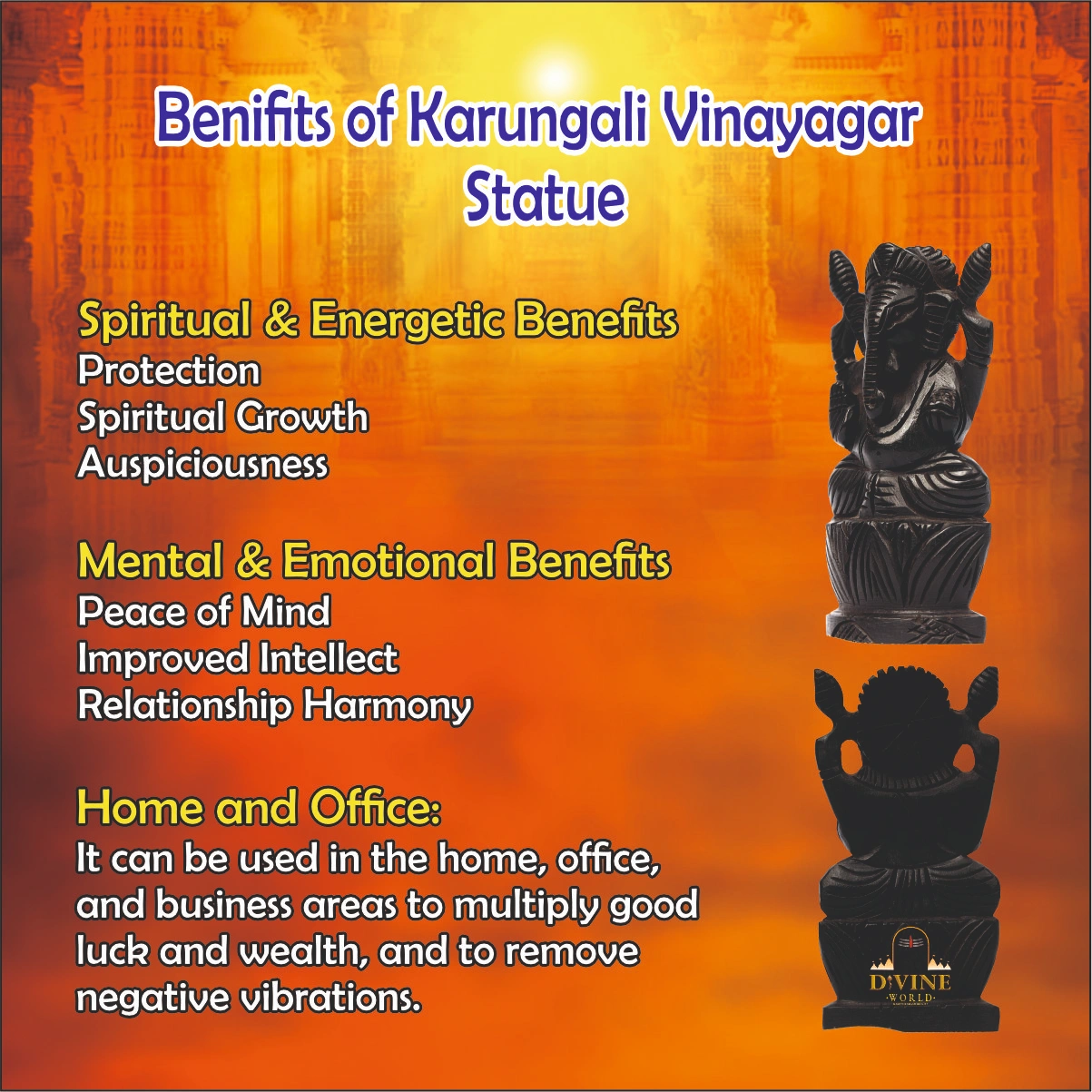 Karungali Vinayagar Statue