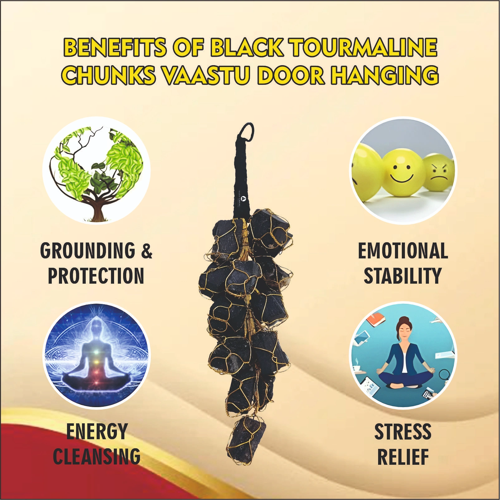 Black Tourmaline Door Hanging