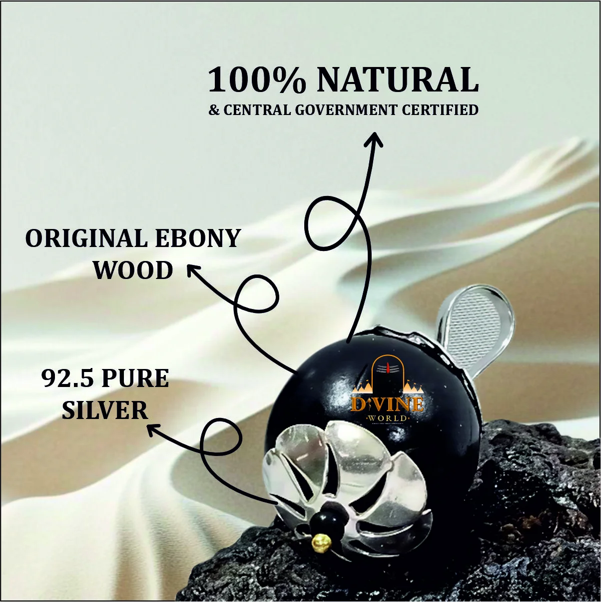 Karungali Malai Original 925 Silver