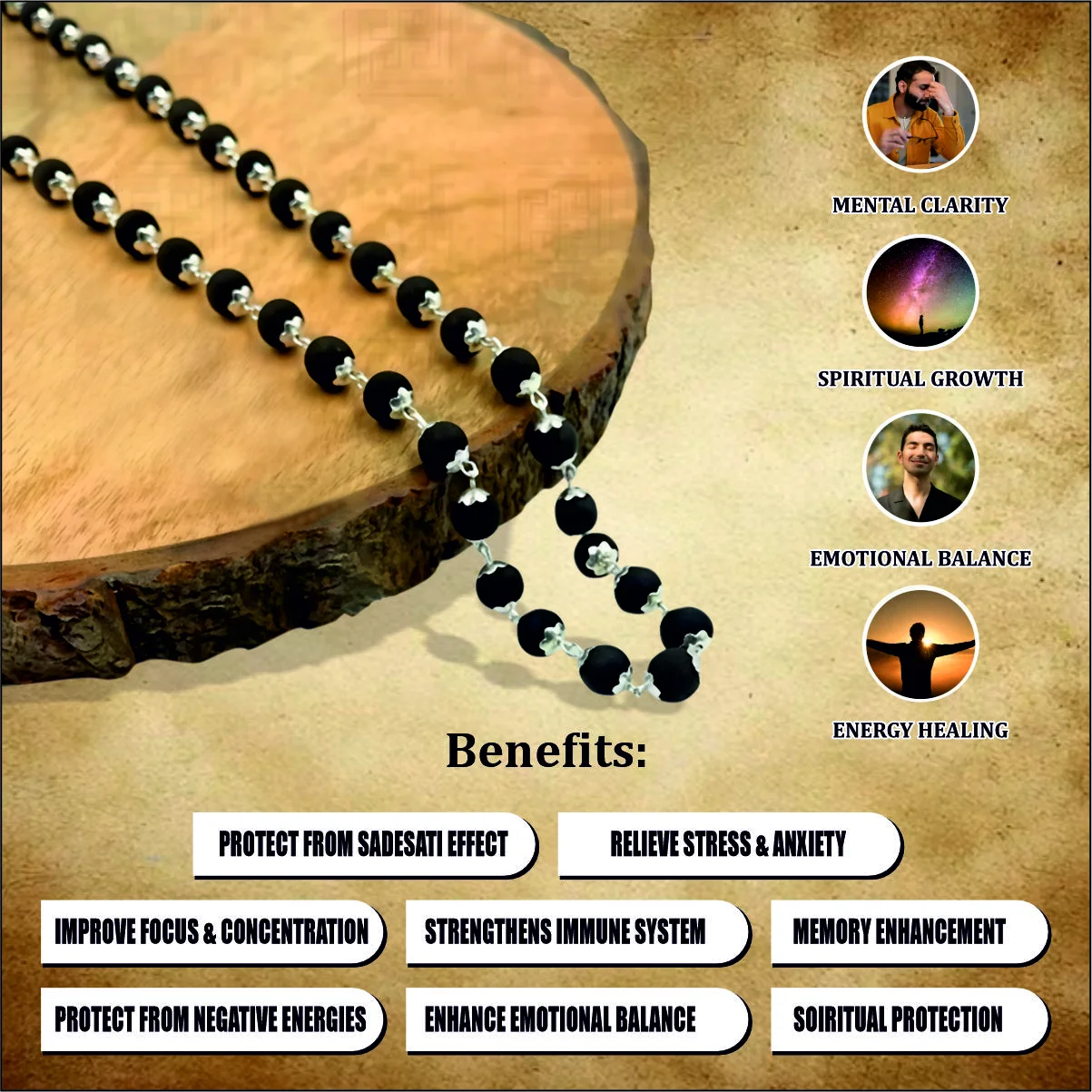 Karungali Malai Original 925 Silver