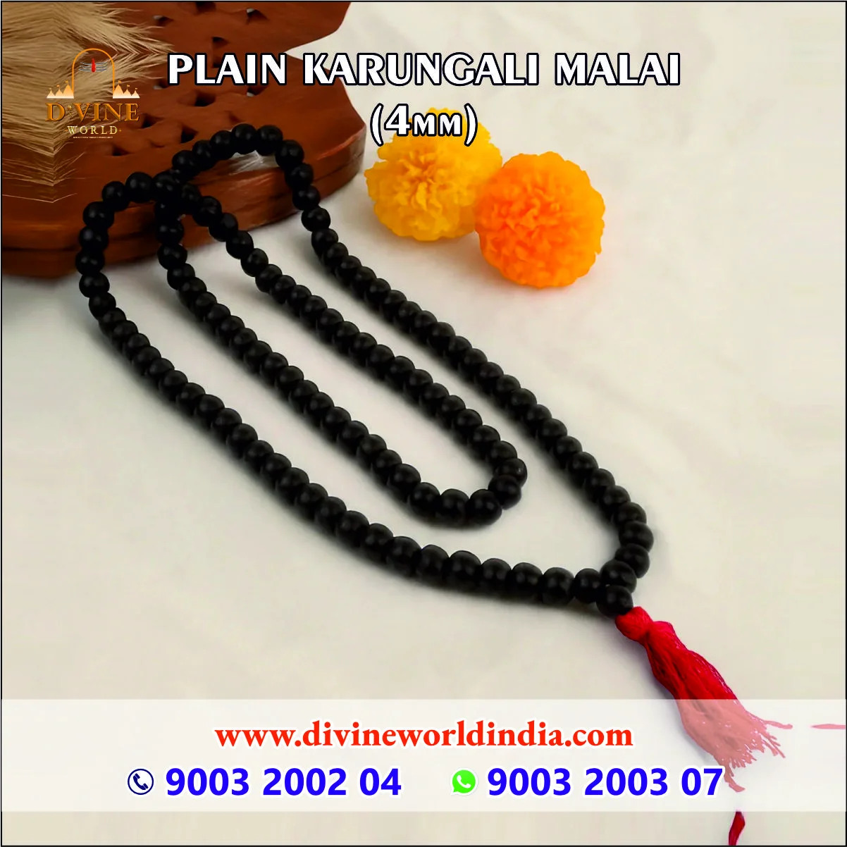 Plain Karungali Malai 4 MM