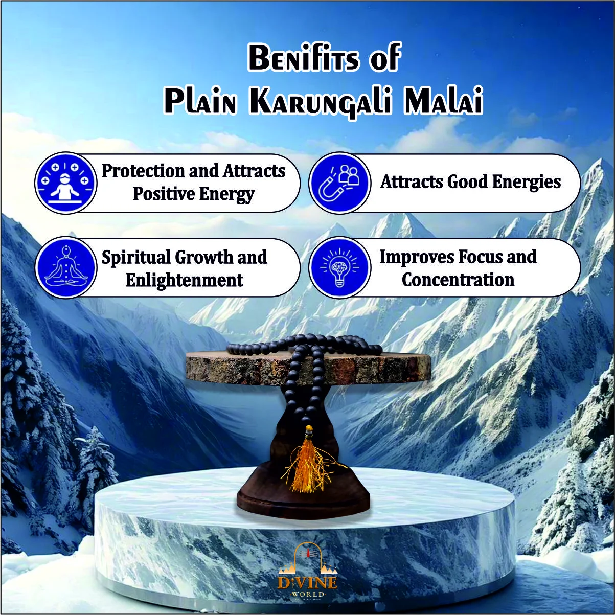 Plain Karungali Malai 4 MM