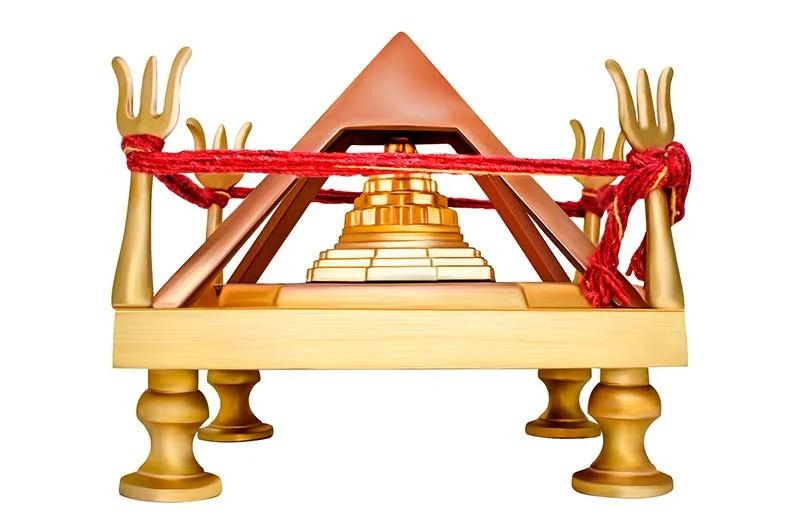 VASTU DOSH NIVARAN SHREE YANTRA CHOWKI IN BRASS & COPPER