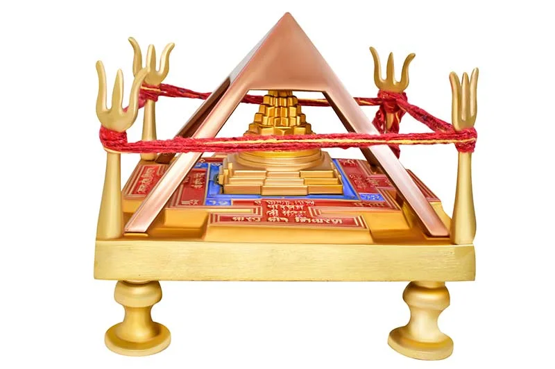 VASTU DOSH NIVARAN SHREE YANTRA CHOWKI IN BRASS & COPPER