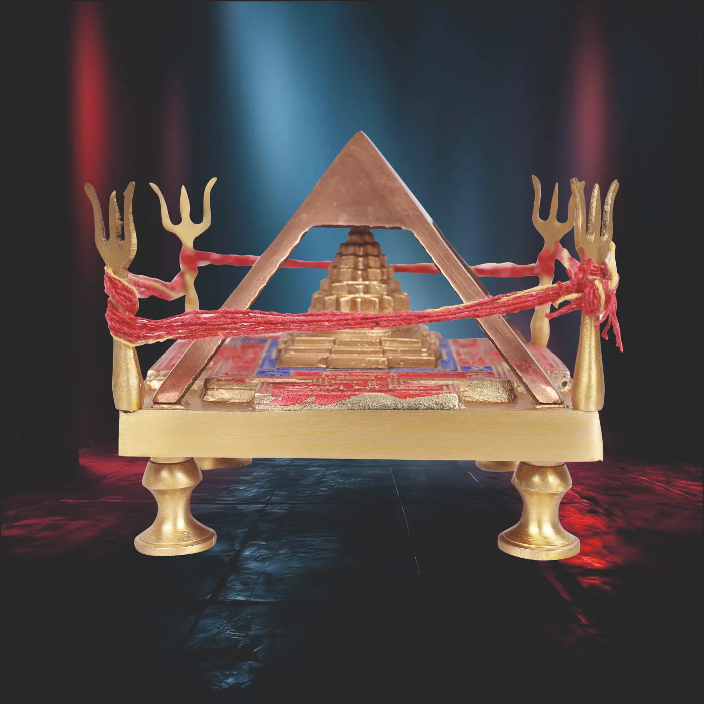 VASTU DOSH NIVARAN SHREE YANTRA CHOWKI IN BRASS & COPPER