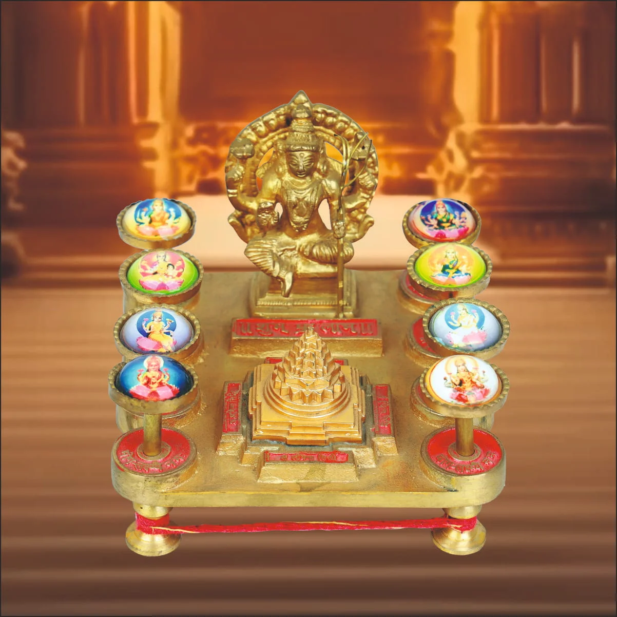 SRI ASHTALAKSHMI YANTRA CHOWKI  WITH MERU YANTRA