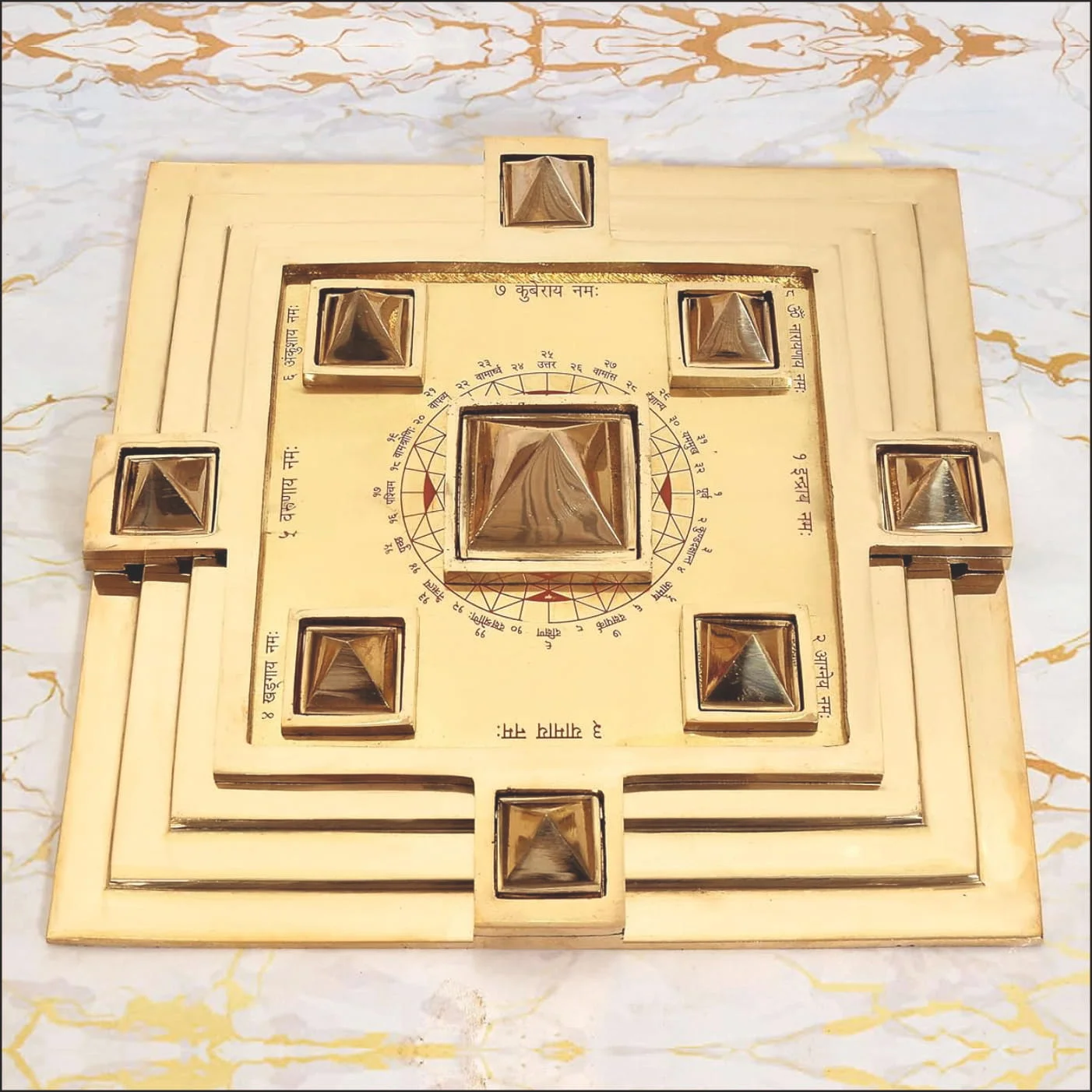 Vastu Brahmasthan Navgrah Pyramid Plate