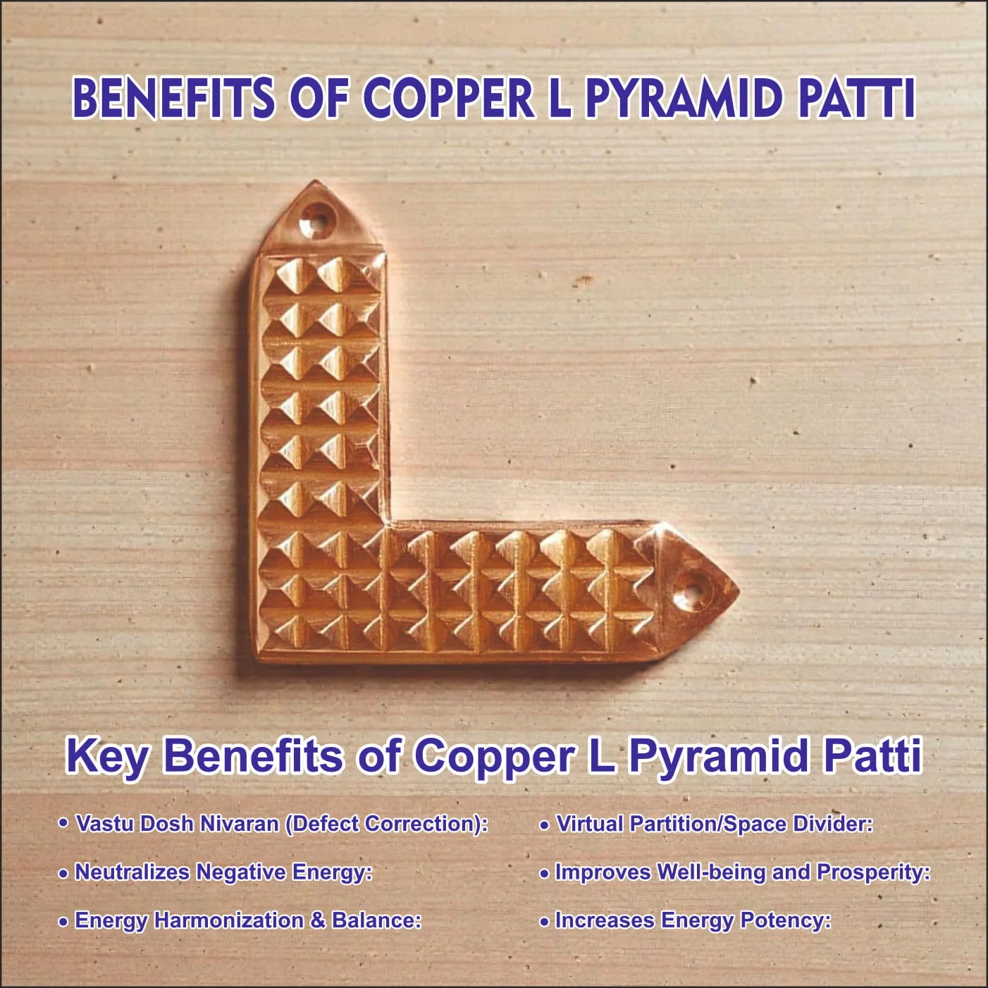 Copper L Pyramid Patti