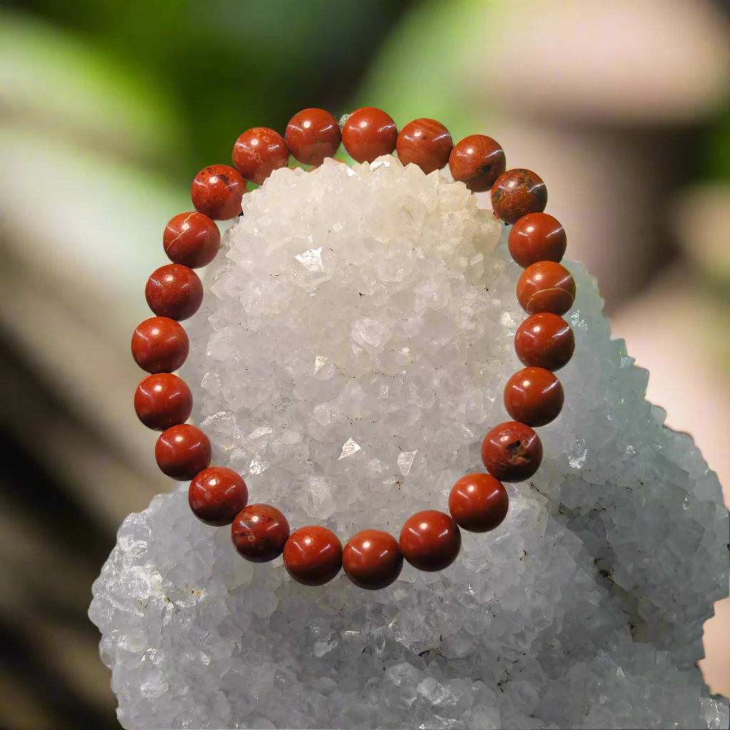 Natural  Red Jasper Bracelet