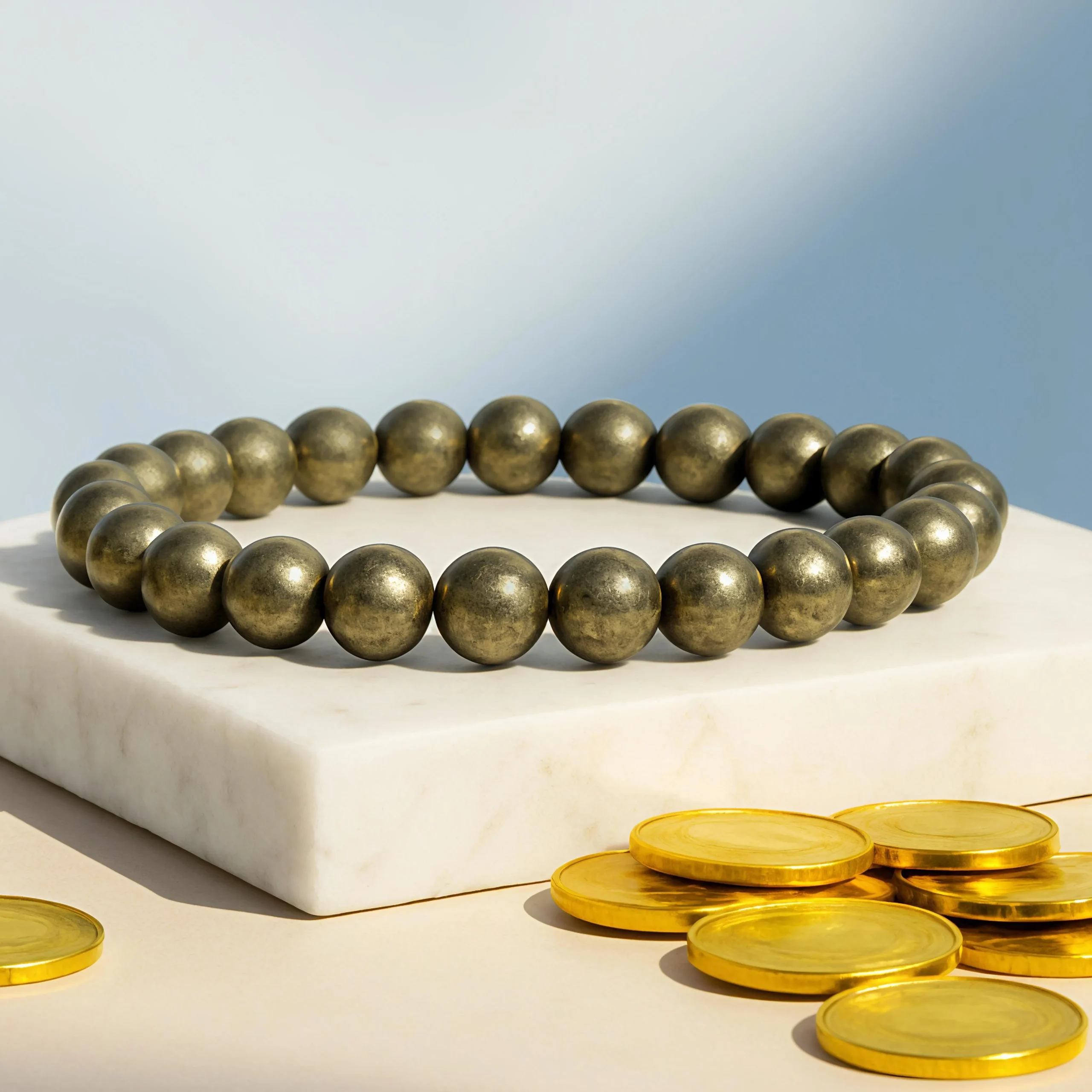 Natural Pyrite Bracelet