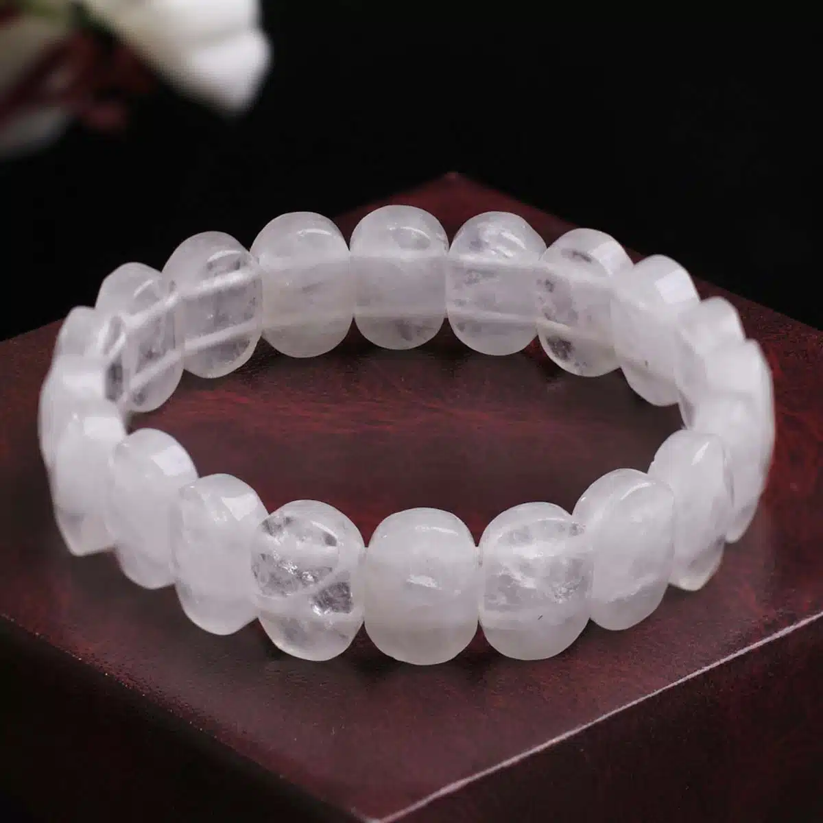 Crystal Quartz Oval Faceted Bracelet