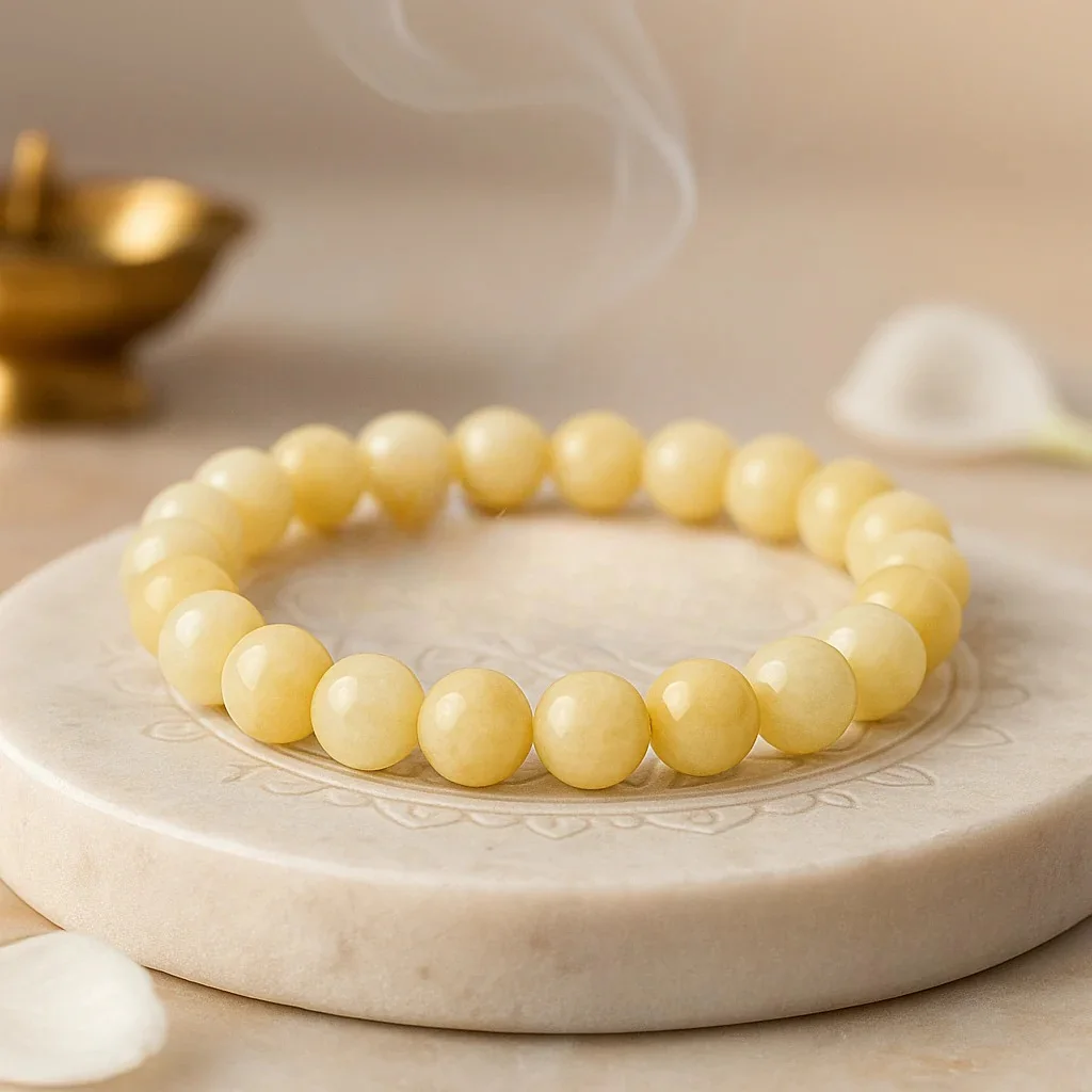 Natural Yellow Calcite Bracelet
