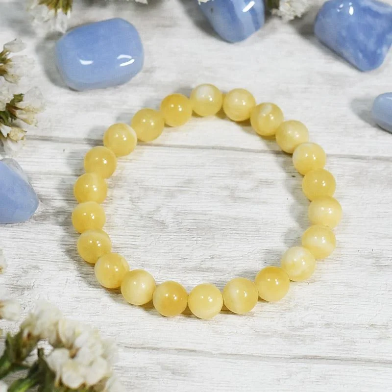 Natural Yellow Calcite Bracelet