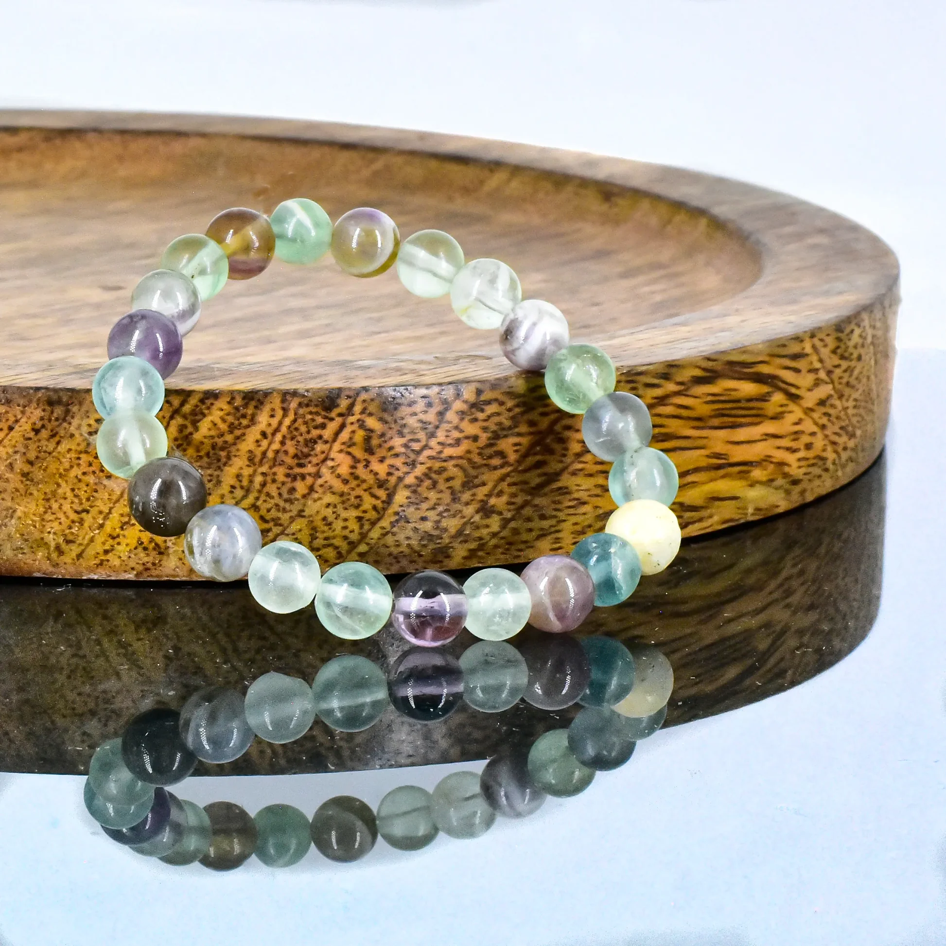 Natural Fluorite Gemstone Bracelet