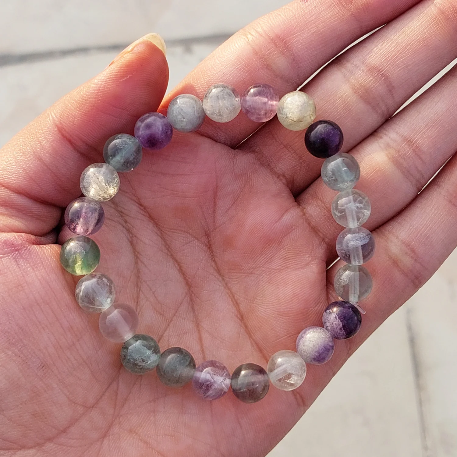 Natural Fluorite Gemstone Bracelet