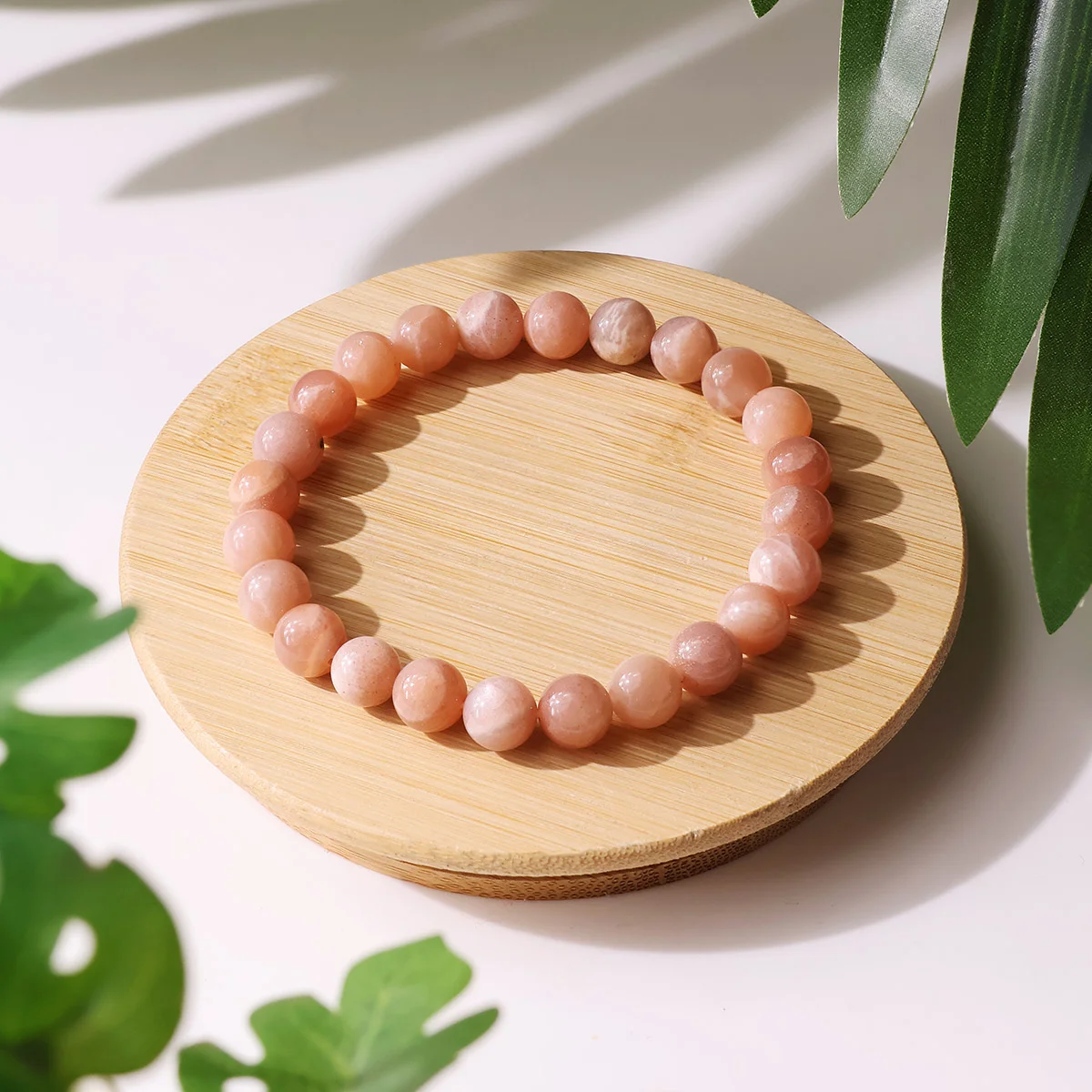 Peach Moonstone Bracelet