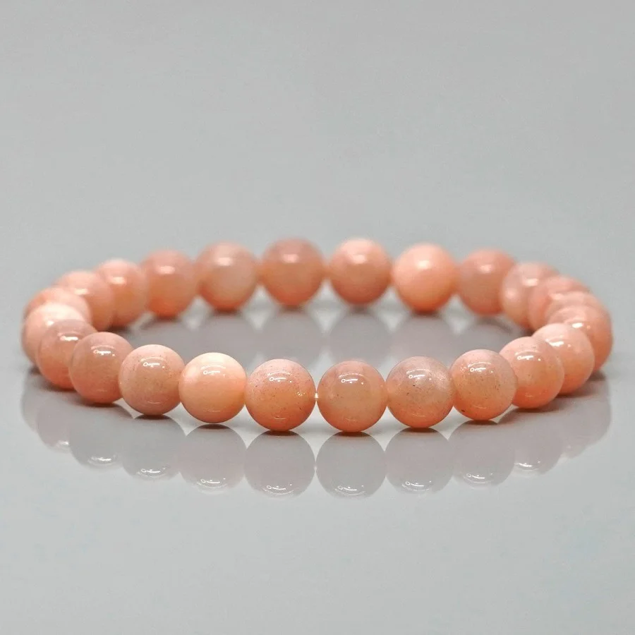 Peach Moonstone Bracelet