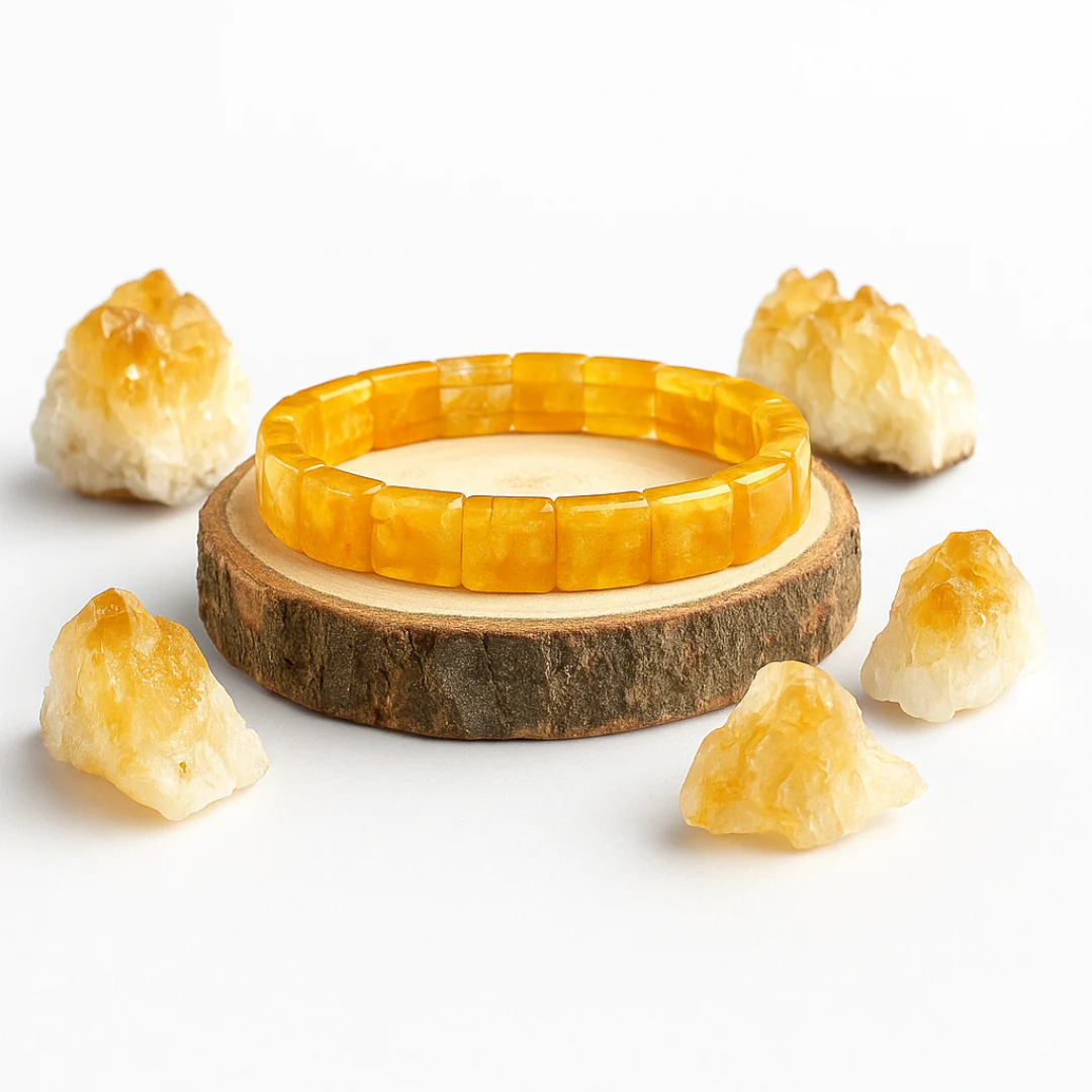 PLUS VALUE CITRINE BRACELET SQUARE SHAPE 