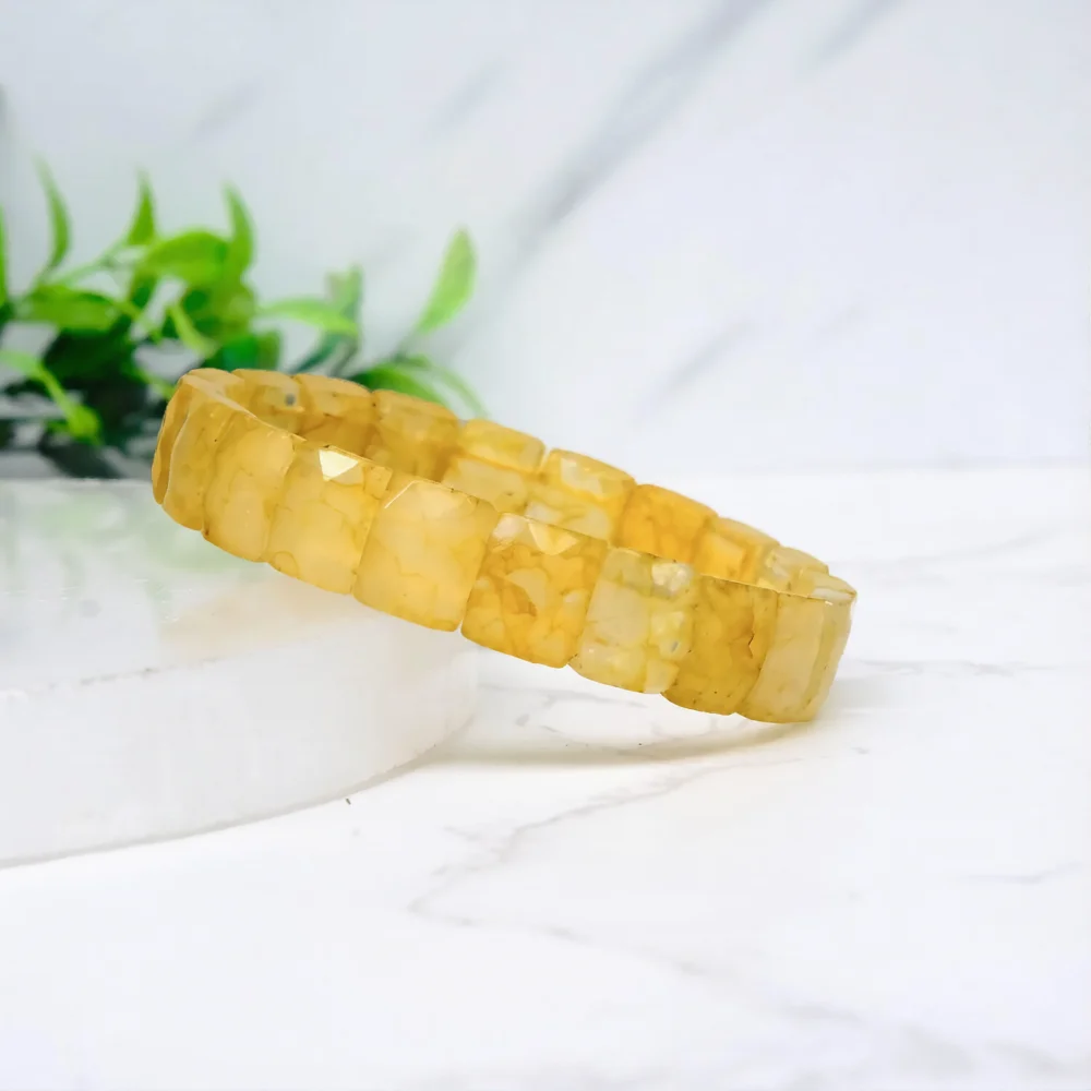 PLUS VALUE CITRINE BRACELET SQUARE SHAPE 