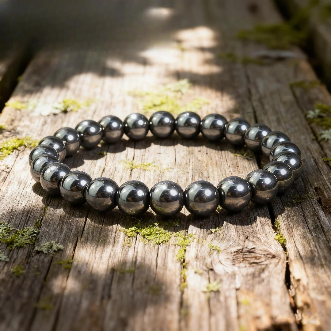 Natural Hematite Stone Bracelet     