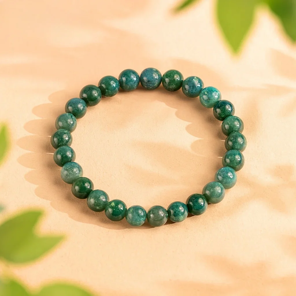 Natural Moss Agate Bracelet Crystal Stone