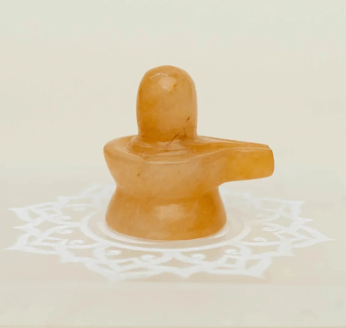 Yellow Agate Shiv Lingam