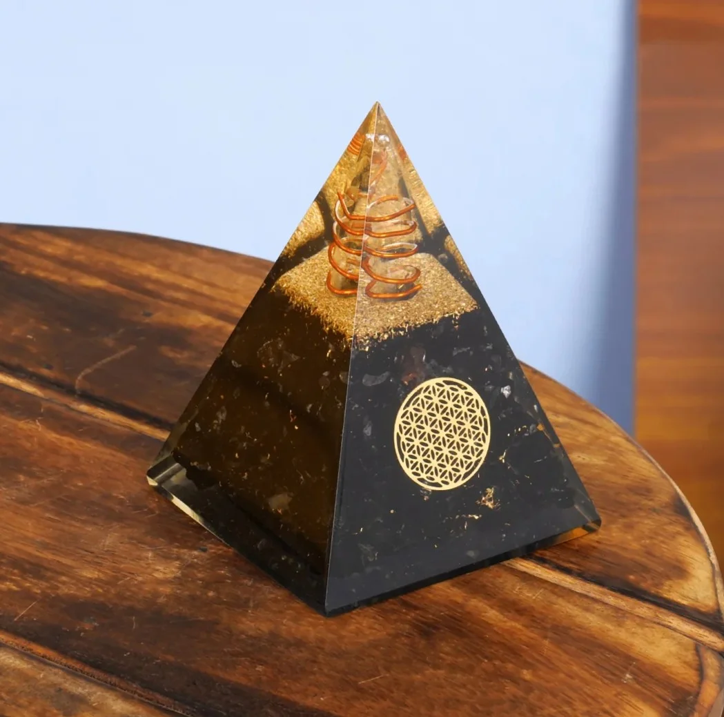 Zen Black Tourmaline Crystal Pyramid