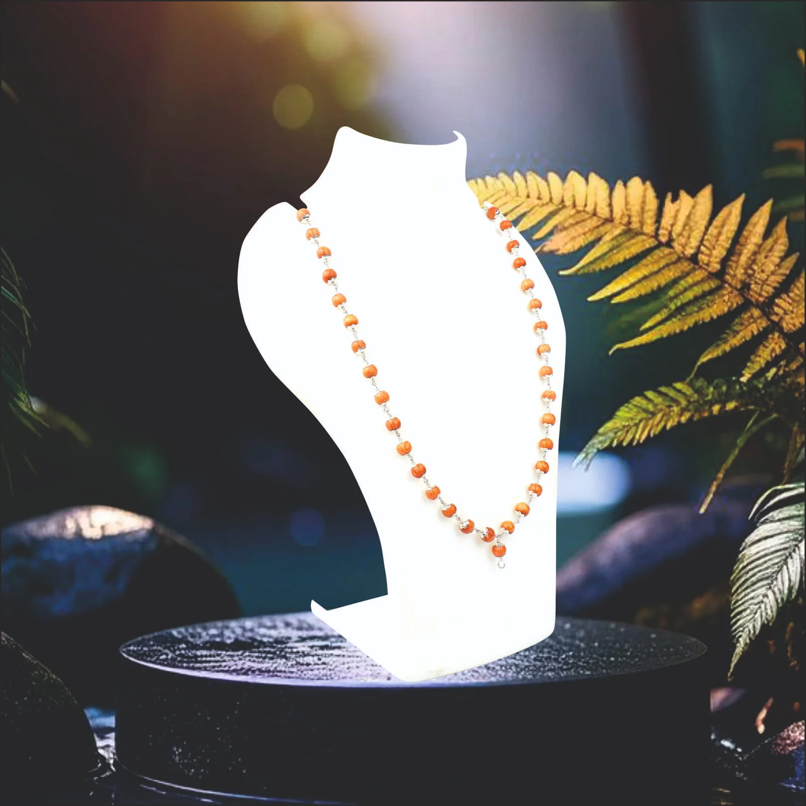 Devadaru Malai Silver Cap 8mm