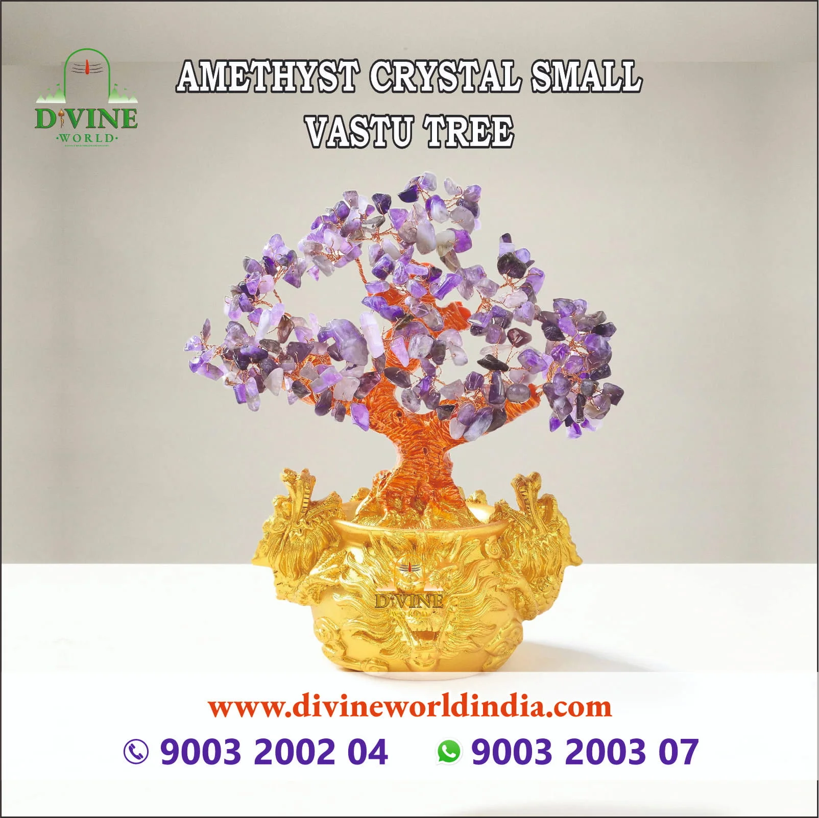 Amethyst Crystal Small Vastu Tree