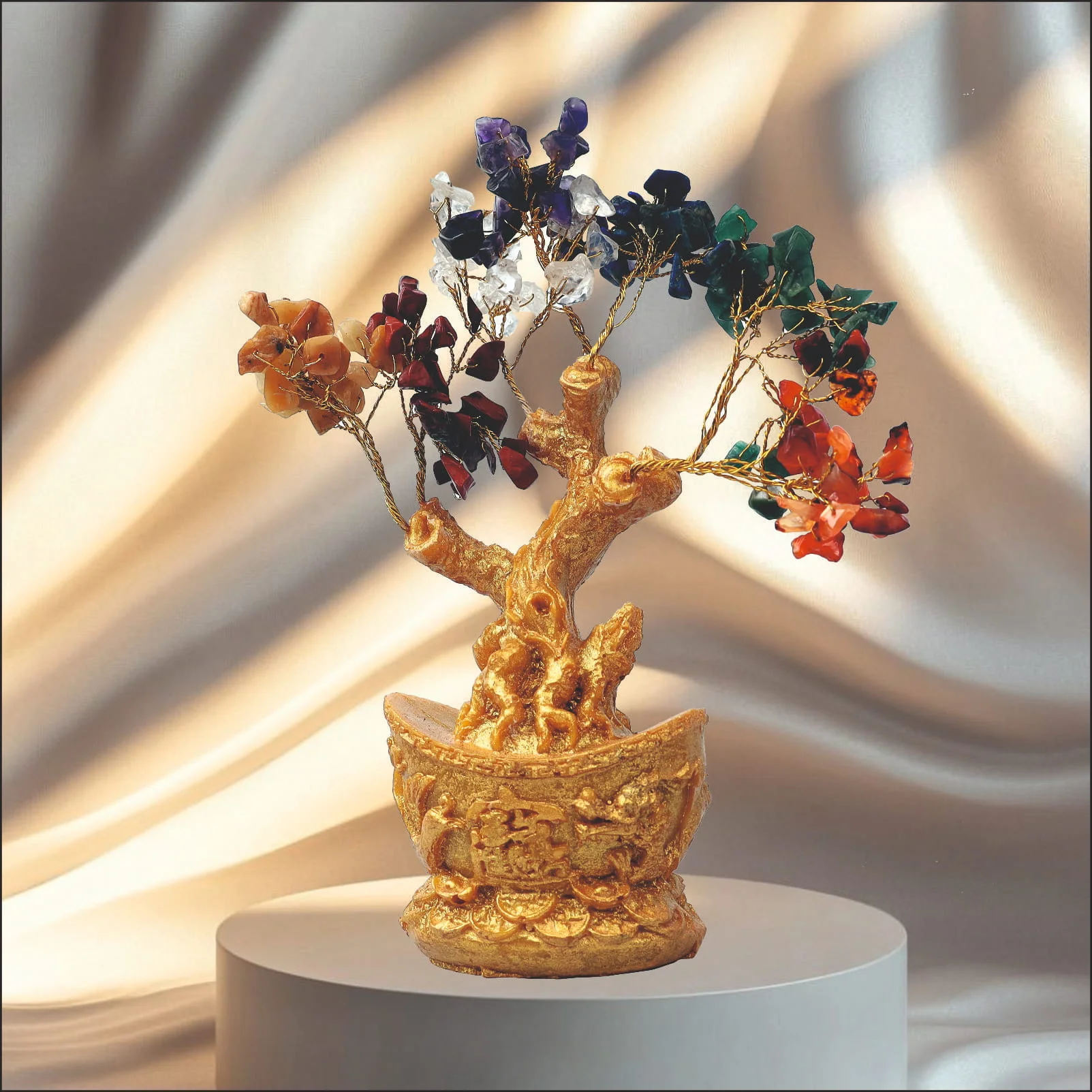 Seven Chakra Crystal Tree