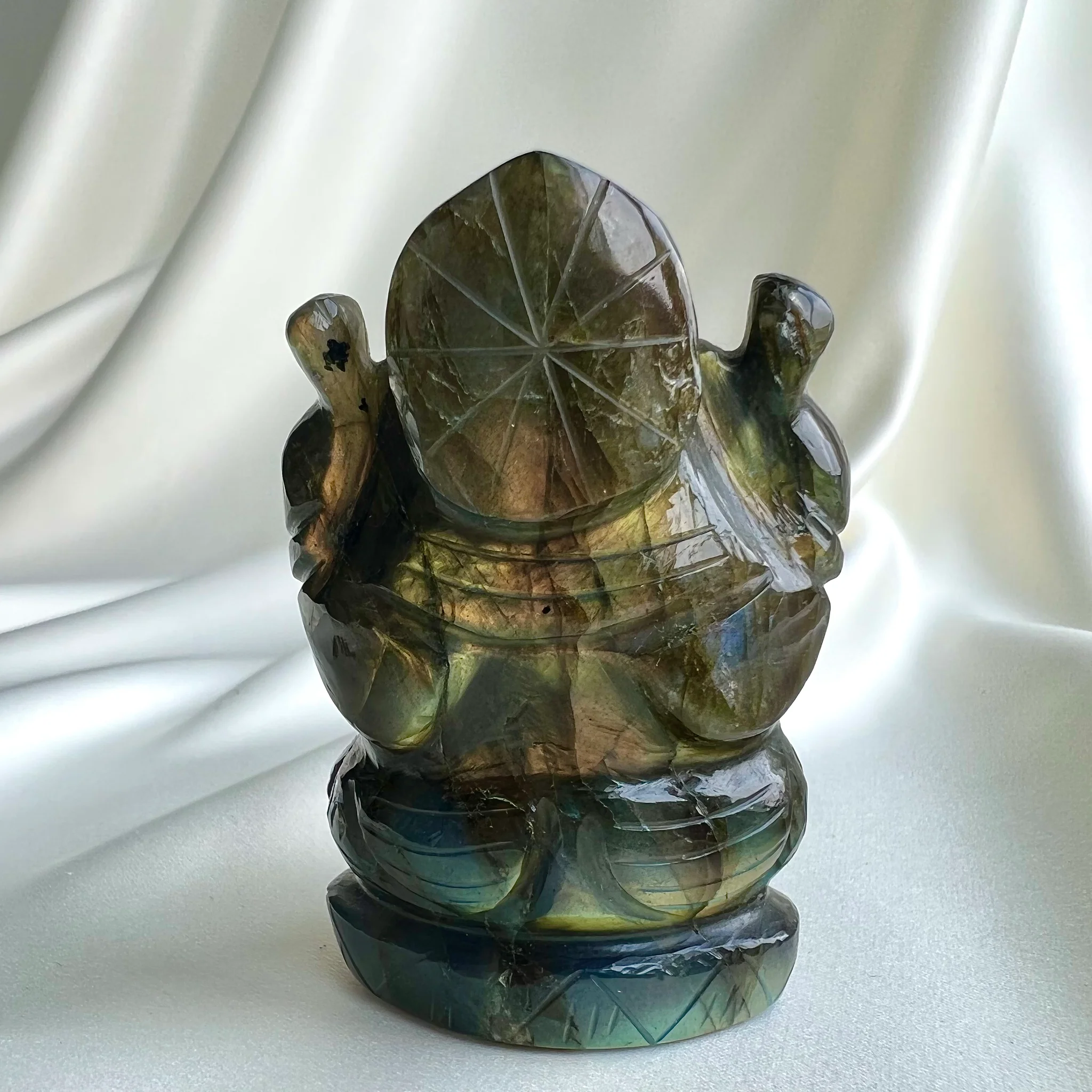 Labradorite Ganesha Idol