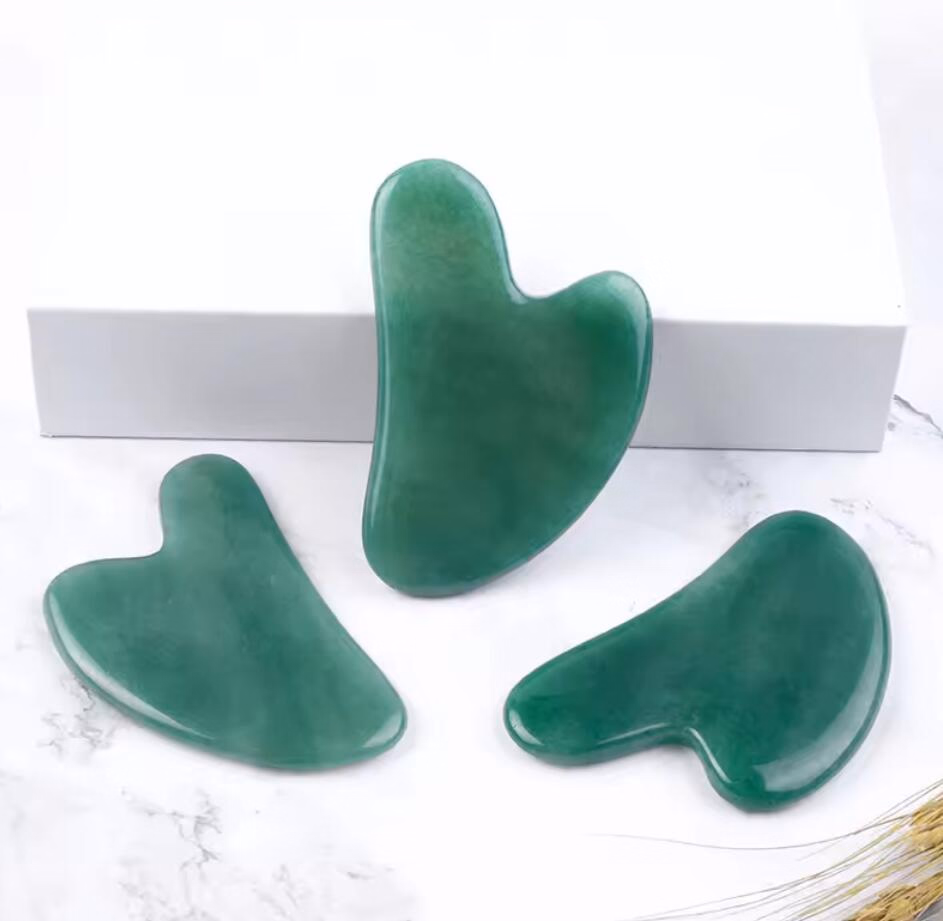 AVENTURINE FACE MASSAGE  GUA SHA TOOL 