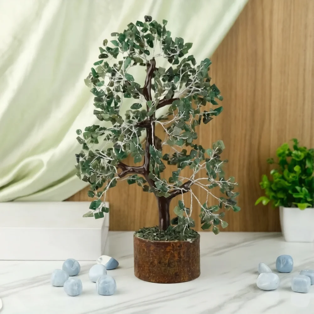 Green aventurine Gemstone Crystal Tree
