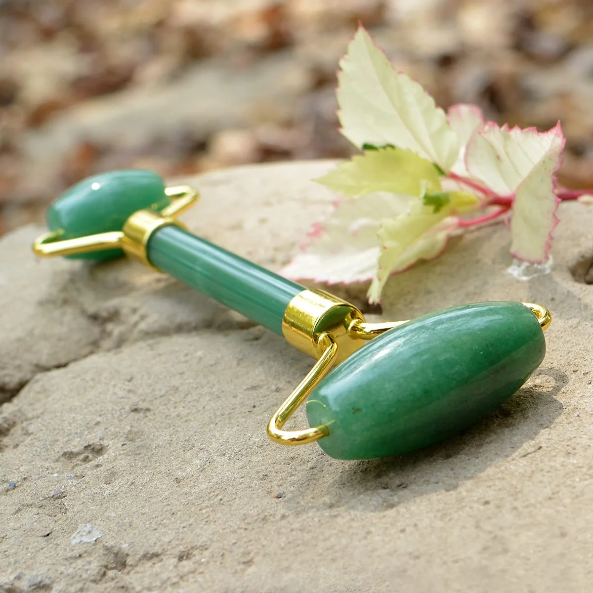 Crystu Green Jade Roller Facial Massage