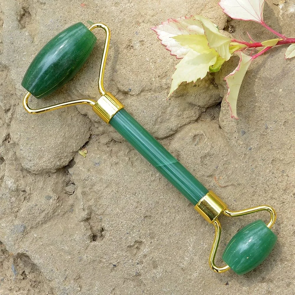 Crystu Green Jade Roller Facial Massage