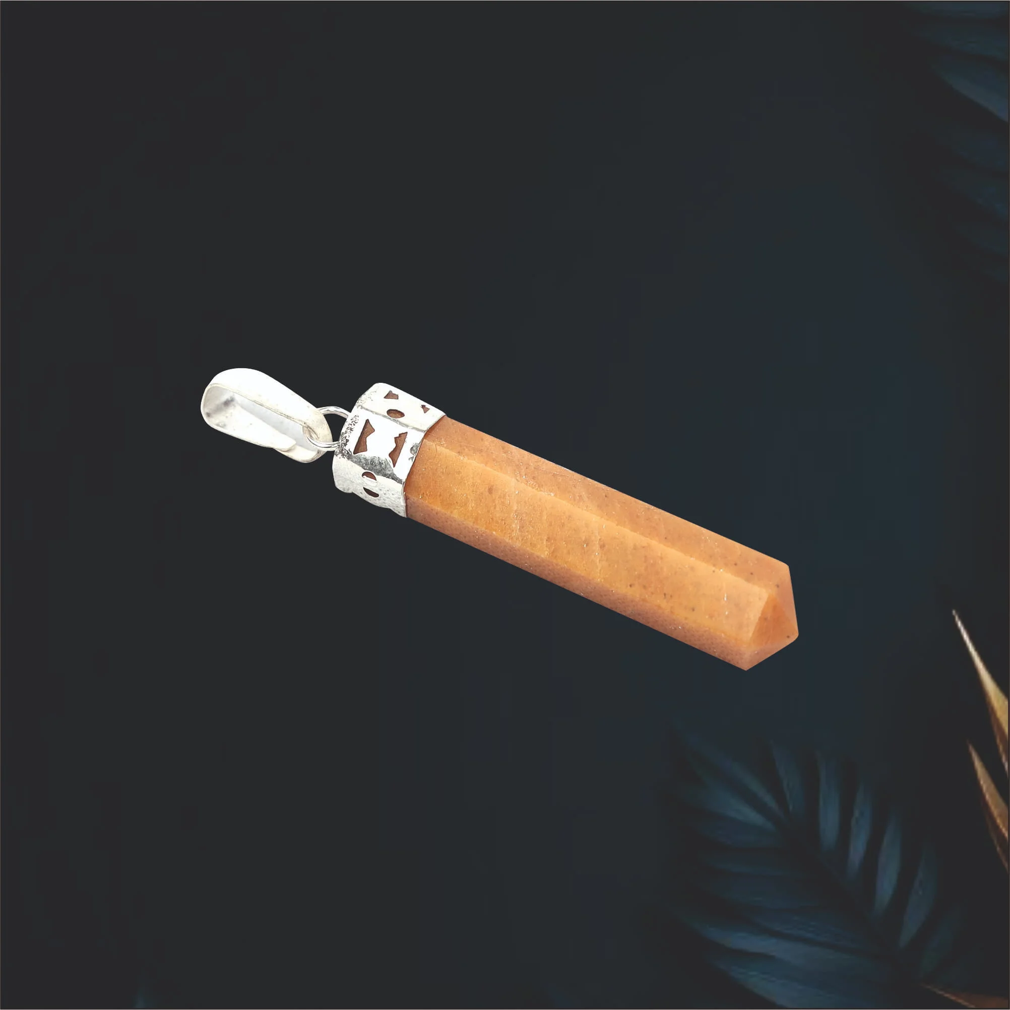 Yellow Jasper Single Point Pendant