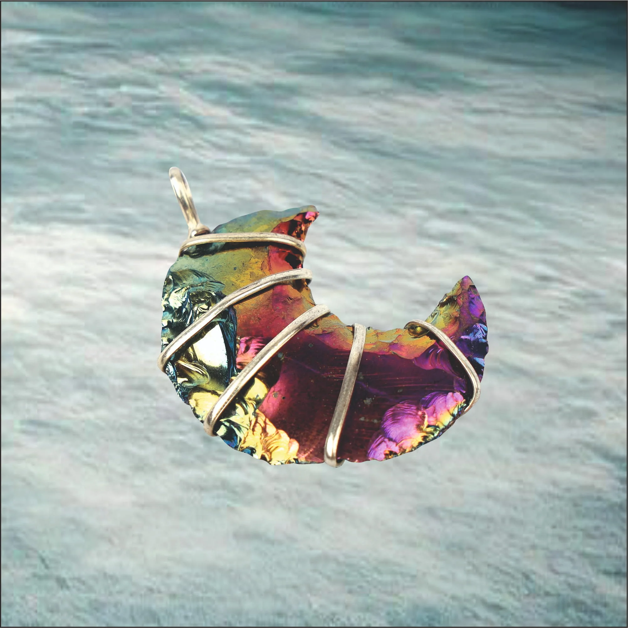 Natural Aura Titanium Moonstone