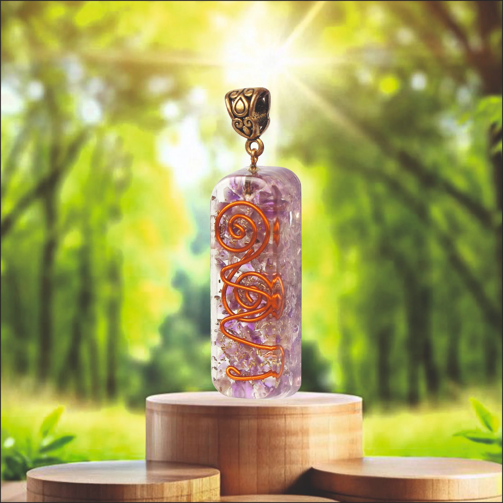Amethyst Orgone Pendant