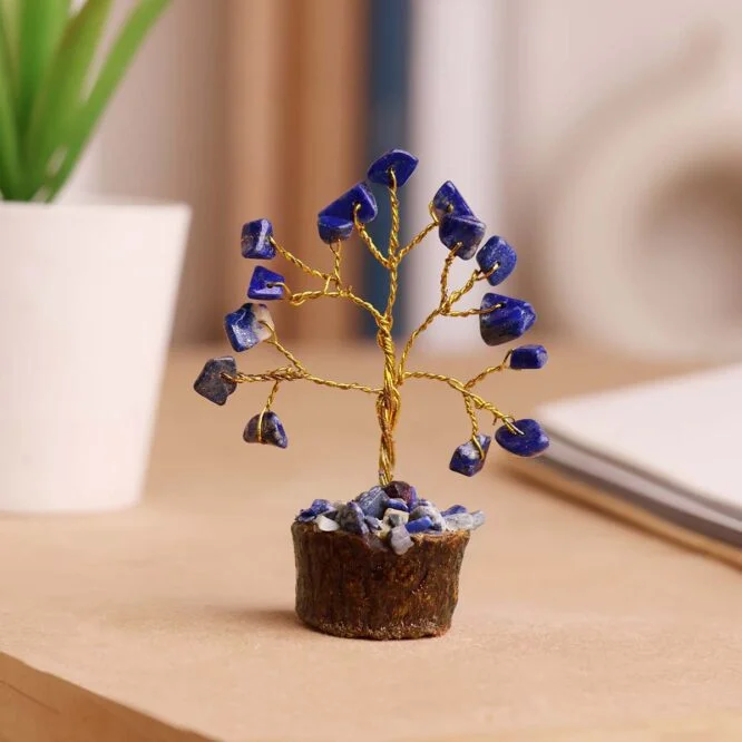 Natural Lapis Lazuli Mini Crystal Tree