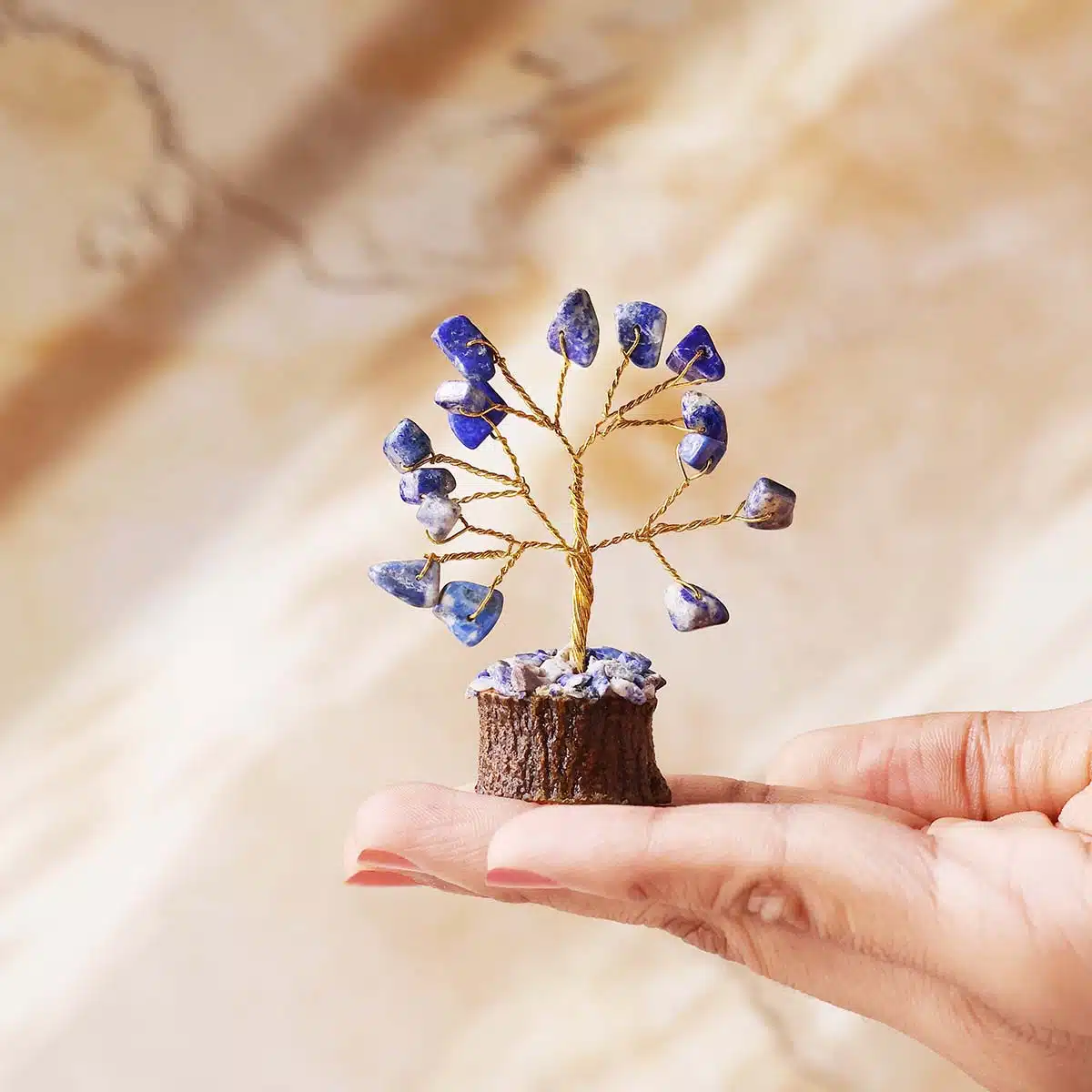 Natural Lapis Lazuli Mini Crystal Tree