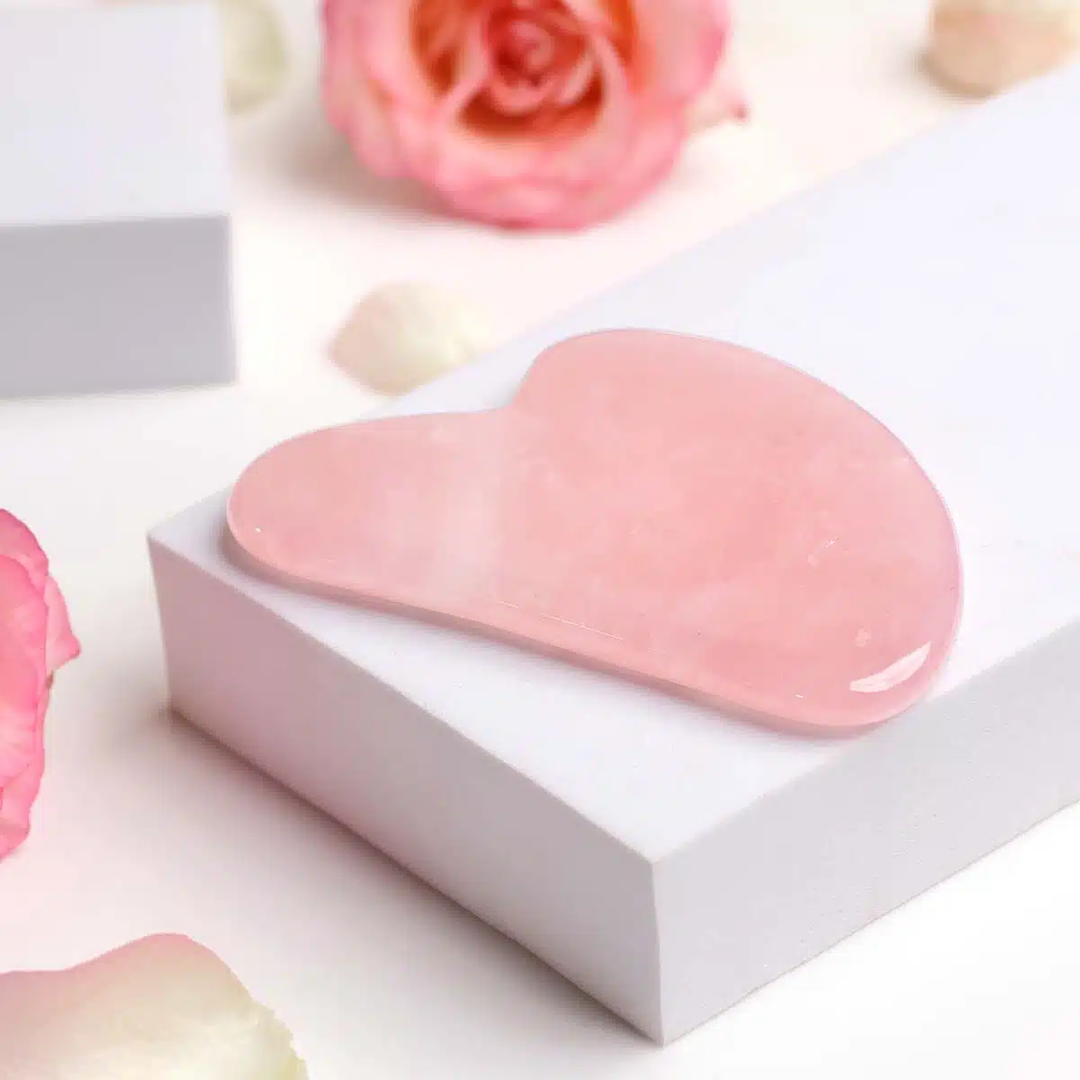  Pink Gua Sha Stone for Facial Massage