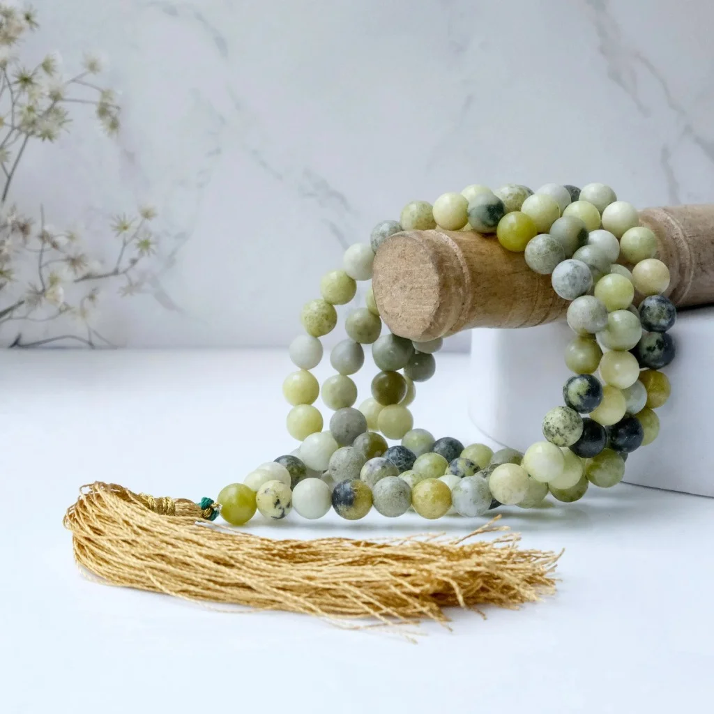 Serpentine Crystal Japa Mala