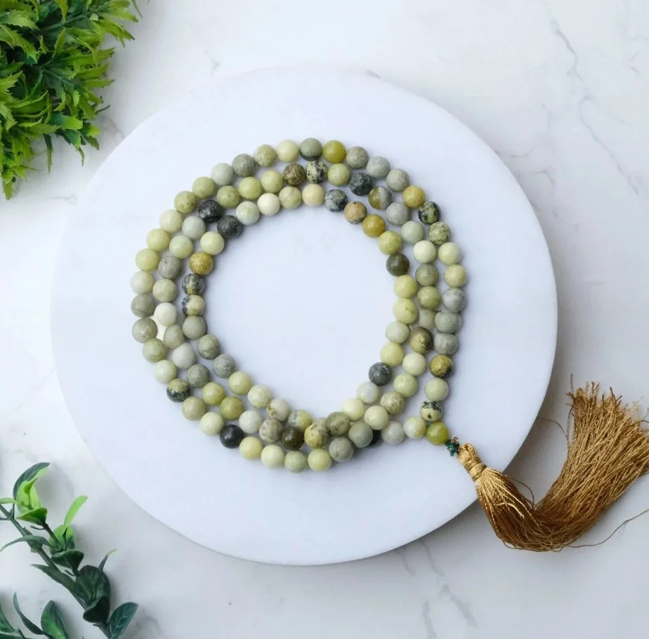 Serpentine Crystal Japa Mala